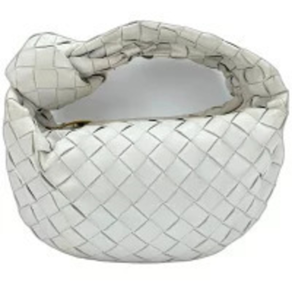 Bottega Veneta Intrecciato Jodie Handbag Leather White